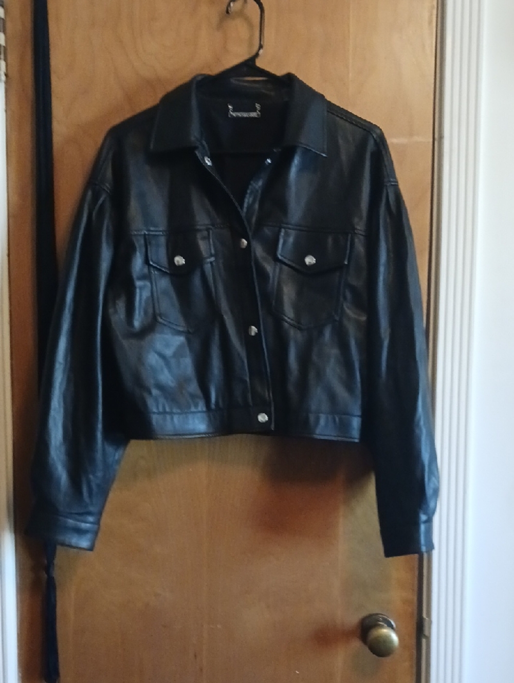 T Tahari Faux Leather Jacket